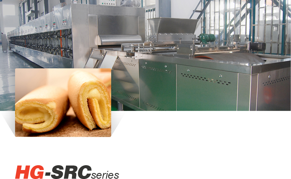 Linea di produzione completamente automatica di Swiss Roll e torte a strati